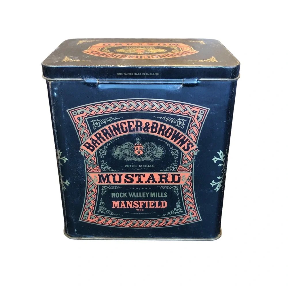 Vintage Barringer & Browns Mustard Tin